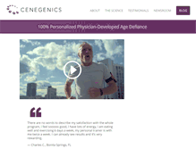 Tablet Screenshot of cenegenics.com